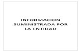 INFORMACION SUMINISTRADA POR LA ENTIDAD · 2020. 5. 4. ·