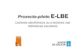 Proxecto-piloto E-LBE web.ppt · 2013. 2. 20. · Curso 2012/2013. Obxectivos • Introducir os dispositivos de ... (Decembro 2012) • Rexistro de solicitudes (327) • Selección