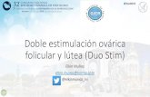 Doble estimulación ovárica folicular y lútea (Duo Stim) · 2021. 2. 1. · 1º ciclo (hace dos años): 6 MII. Fecundan 3, transferencia de dos embriones en D3 de calidad B. 2º