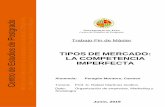 TIPOS DE MERCADO: LA IMPERFECTA - ujaen.estauja.ujaen.es/jspui/bitstream/10953.1/11586/1/PERAGN... · 2020. 3. 26. · Carmen Peragón Montoro B.- INTRODUCCIÓN Este trabajo se ha