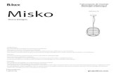 Montage-anleitungen Misko · Misko Decorative Lighting grupoblux.com Instrucciones de montaje Assembly Instruccions Montage-anleitungen Stone Designs Misko S. 1. Dimensiones generales