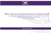 Manual de Organización Específico ......Página 7 de 23 Manual de Organización Específico Unidad General de Administración del Conocimiento Jurídico Registro: MOE-UGACJ-V1-JUN-2020