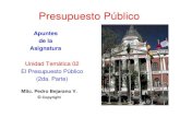 Presupuesto Público · 2012. 10. 10. · Definir la política presupuestaria anual del Sector Público, en base a ello la elaboración de anteproyectos, para la elaboración del