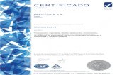 CERTIFICADO...CERTIFICADO No. 571201 Aprobado por Impreso por Código de validezB584B35B-3D2 Compruebe la validez del certificado introduciendo este código en ...