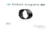 사용 설명서 버전 2 - Fitbit Help · 2020. 10. 27. · 14 빠른 설정 Inspire HR의 버튼을 길게 누르면 더 빨리 특정 설정에 액세스할 수 있습니다. 설정을