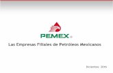 Las Empresas Filiales de Petróleos Mexicanos...90 15 75 Reforma Energética 2014 (Ley de Petróleos Mexicanos): Pemex puede realizar todas las actividades necesarias para el cumplimiento