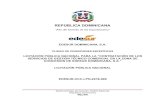 Pliego de Bienes y Servicios conexos - Edesur...Página 2 de 148 Pliego de Condiciones Específicas de la Licitación Pública Nacional No. EDESUR-CCC-LPN-2018-009 para la Contratación