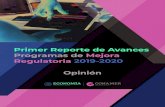 Primer Reporte de Avances PMR 2019-2020 - Gob · 2020. 3. 31. · 5. Programas definitivos Derivado de las recomendaciones de CONAMER, de los programas inscritos por los Sujetos Obligados,