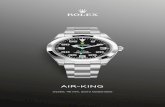 Air-King - Rolex...Con su caja 40 mm en Acero Oystersteel, brazalete Oyster de elementos macizos con cierre Oysterclasp y distintiva esfera negra, el Air-King perpetúa la herencia