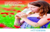 Hidratación saludable · 2018. 9. 18. · cia a escoger bebidas azucaradas es mayor en niños y adolescentes. La ingesta adicional de azúcar aportada por bebidas e infusiones es