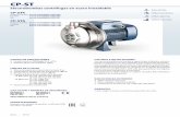 Electrobombas centrífugas en acero inoxidable · REGLAMENTO (UE) N. 547/2012 CERTIFICACIONES Empresa con sistema de gestión certificado DNV ISO 9001: CALIDAD Electrobombas centrífugas