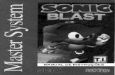 Sonic Retro · 2015. 12. 10. · COLOCANDO O CATUCHO NO MASTER SYSTEM 1.Certifique-se de que o Master System está desligado. Conecte o joystick 1. 2.Coloque o cartucho SONIC BLAST