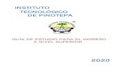 INSTITUTO TECNOLÓGICO DE PINOTEPA · 2020. 6. 19. · Samuel Fuenlabrada De la Vega Trucios Editorial Mc Graw Hill, 1994 GEOMETRÍA ANALÍTICA PARA BACHILLERATO Gerra Tejeda / Figueroa