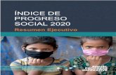 ÍNDICE DE PROGRESO SOCIAL 2020...de personas no solo para trazar el progreso social, sino también para utilizar los conocimientos de la medición sistemática para marcar una diferencia
