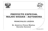 PROYECTO ESPECIAL MAJES SIGUAS --AUTODEMA · 2020. 9. 30. · -Kiwicha -Cochinilla-Paprika -Cebolla-Palta. GERENCIA DE GESTION DE RECURSOS HIDRICOS PRINCIPALES LOGROS. ... 100,000