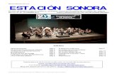 Revista Estación Sonora 1 ESTACIÓN SONORA€¦ · predominantemente piano, a modo de trío; finaliza la obra con una tercera que consiste en una re-exposición de la primera. Por