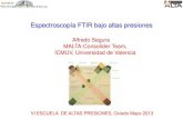 Espectroscopía FTIR bajo altas presiones · 2013. 6. 3. · Aplicaciones de la espectroscopia FTIR bajo altas presiones. La búsqueda del hidrógeno metálico (Wigner-Huntington