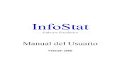 InfoStat · 2020. 10. 2. · carpeta InfoStat dentro de C:\Archivos de programa\ y un ícono de acceso directo en Inicio Programas InfoStat. Si eventualmente el CD no inicia el proceso