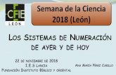 Semana de la Ciencia 2018 (León)...Origen y evolución del número Fichas, burbujas y tablillas Simbología y abstracción del número Inicios de la escritura CONSTRUCCIÓN OBJETOS