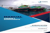 MANUAL DE HIGIENE Y SANEAMIENTO - PescaFormal.pe · 2021. 3. 28. · En la embarcación no debe haber animales domésticos, como perros, gatos, etc. X Normativa sanitaria aplicable