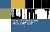 Recull bibliogràfic d’Arqueologia i Paleontologia · 2021. 6. 10. · Destaquem. Sumari. Servei d’Arqueologia i Paleontologia Recullbibliogràfic Maig 2021 . 7 4 9 8 12 11 16
