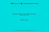 Daniil Trifonov piano - Ibercamera · 2021. 3. 25. · PROGRAMA Daniil Trifonov, piano Johann Sebastian Bach (1685-1750) – Johannes Brahms (1833-1897) Xacona per a la mà esquerra,