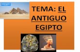 TEMA: EL ANTIGUO EGIPTO...El país del Nilo. •Lacivilización egipcia surgió hace más de 5.000 añosen el nordeste de África, junto al ríoNilo. •Este río atraviesa Egipto