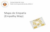Mapa de Empatía (Empathy Map)€¦ · ¿QUÉ DICE Y HACE? Al ser un usuario activo en medios sociales, ... Un miembro de cada grupo se convierten en el «cliente» y los otros alumnos