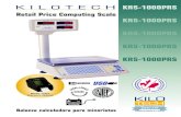 Retail Price Computing Scale KRS-1000PRS · 2013. 2. 22. · 12 caracteres) Specifications / Spécifications Item / Articulo 851304 Model / Modelo KRS 1000PRS Capacity / Capacidad