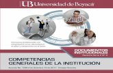 COMPETENCIAS · 2020. 10. 16. · Las competencias en la Universidad de Boyacá, se define como el desarrollo multidimensional e integrativo de capacidades cognitivas, habilidades,