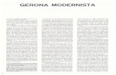 GERONA MODERNISTA - CORE · 2017. 8. 24. · GERONA MODERNISTA A. E. W. Cooper. R.I.B.A. Hacia finales del siglo XIX se produjo, dentro del campo de las artes visuales, un movimiento