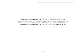 Reglamento agua potable y saneamiento Alboraya CAS · 2016. 2. 22. · Reglamento del Servicio de Agua Potable y Saneamiento de Alboraya 6 de 66 2.3. Las características técnicas