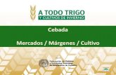 Cebada Mercados / Márgenes / Cultivo · 2018. 7. 25. · Cebada : Márgenes Rendimiento (kg/ha) 4.500 Precio 165 Costo Arrendamiento 180 Distancia a Puerto 100 Humedad Cosecha 12,5