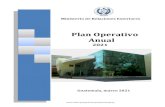 Plan Operativo Anual · 2021. 4. 15. · Plan Operativo Anual 2021 Guatemala, abril de 2017 Guatemala, marzo 2021. ... procurar la continuidad en los temas relacionados con el Diferendo