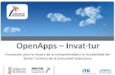 OpenApps – Invat·turOpenApps es un proyecto liderado por la Conselleria de Turisme y el Invat·tur, con el objetivo de poner en acción una serie de iniciativas para dar respuesta