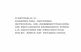 CAPÍTULO V: DISEÑO DEL SISTEMA INTEGRAL DE ...virtual.urbe.edu/tesispub/0036287/cap05.pdfobtener el diseño del sistema integral de administración de recursos humanos, basado y