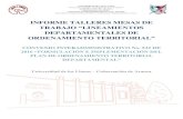 TRABAJO “LINEAMIENTOS - Universidad de los Llanos...Plan de Ordenamiento Departamental de Arauca. “Informe talleres mesas de trabajo “Informe Talleres Mesas De Trabajo Lineamientos