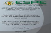 DEPARTAMENTO DE CIENCIAS ECÓNOMICAS, …repositorio.espe.edu.ec/bitstream/21000/12029/3/T-ESPE... · 2017. 4. 26. · Microfinanzas Oferta de servicios financieros a la población