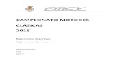 CAMPEONATO MOTODES CLÁSICAS 2018...Motociclismo Deportivo Español (MOTODES) junto con la Federación de Motociclismo de la Comunidad Valenciana (FMCV), convoca para el presente año