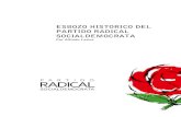 ESBOZO HISTORICO DEL PARTIDO RADICAL ...convención del radicalismo que sanciona un nuevo programa de marcada sensibilidad social, declarando como política del partido la solidaridad