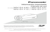 Nº modelo WV-S1112 / WV-S1111 - Panasonic...2020/05/13  · rostros propia de Panasonic*1. Esto permite la compresión de H.265, además de la tecnología de compresión de H.264