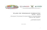 Parque Forestal Ecoturístico Sostenible · 2019. 1. 18. · I. EL PARQUE FORESTAL “OA DE SAPO” Y SUS OMPONENTES 6 1.1 El Parque Forestal “oca de Sapo” 6 1.2 Componentes de