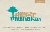 ANTECEDENTES...El Festival Alerce Milenario, nace a comienzos el 2001 constituyéndose como una nueva e importante instancia nacional para el desarrollo de manifestaciones folclóricas.