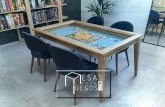 Mesas para juegos - Las mesas que cambiarán vuestra … · 2021. 3. 18. · de los juegos de mesa. Hemos creado unas mesas que pueden cambiar para siempre tu experiencia lúdica.