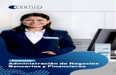 Finanzas Administración de Negocios Bancarios y Financieros · 2021. 6. 8. · y financiero Semana de talleres y conferencias: Modo Negocios. Alianzas con la Asociación Peruana