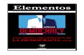 Elementos nº 41. DEMOCRACIA II - Archive. ELEMENTOS... · 2019. 7. 15. · Número 41 UNA CRÍTICA METAPOLÍTICA DE LA DEMOCRACIA (vol. II) Sumario Democracia antigua y "Democracia"