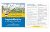 Ingeniería Electrónica y Telecomunicaciones · El programa de Ingeniería Electrónica y Telecomunicaciones de la Universidad Católica de Colombia se caracteriza por: Planear,