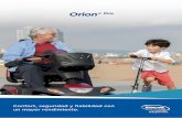 Orion® Pro · 2021. 7. 13. · mejorada del modelo estándar Orion Metro. Con mayor rendimiento de la batería y una suspensión mejorada y ruedas grandes de 12”, el nuevo Orion