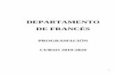 DEPARTAMENTO DE FRANCÉS - iesbecquer.com · 2019. 11. 11. · Tal como se expone en la legislación vigente, el aprendizaje de una lengua extranjera, en este caso el francés, incide