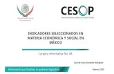 INDICADORES SELECCIONADOS EN MATERIA ECONÓMICA Y SOCIAL EN MÉXICO · 2018. 3. 7. · Fuente: Dev Kar, “México: flujos financieros ilícitos, desequilibrios macroeconómicos y